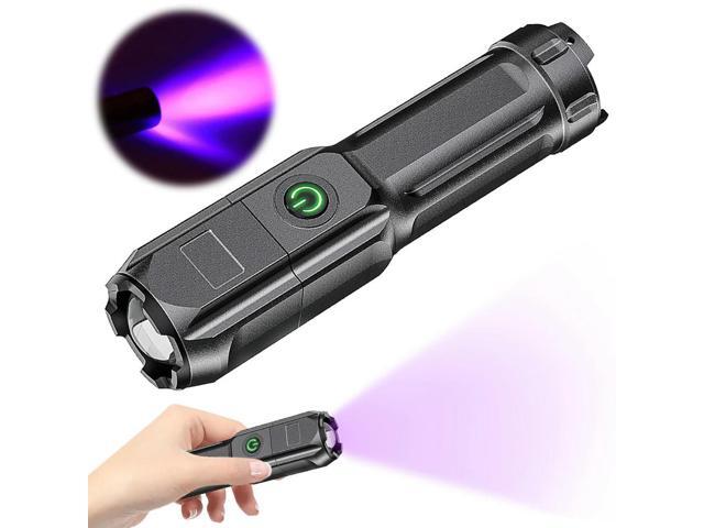395nm Ultraviolet Blacklight USB Rechargeable Torch Light Portable Pet Urine Detector for Dog/Cat Urine Dry Stains Bed Bug