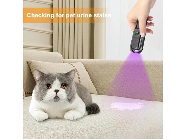 395nm Ultraviolet Blacklight USB Rechargeable Torch Light Portable Pet Urine Detector for Dog/Cat Urine Dry Stains Bed Bug