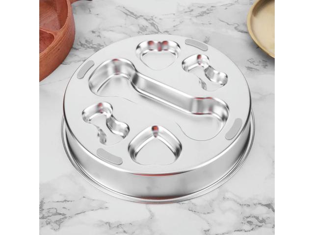 304 Stainless Steel Slow Feeder Dog Bowls with Non-Slip Mat Dog Wat Anti-Choking Dog Water Bowl for Small & Medium Dogs