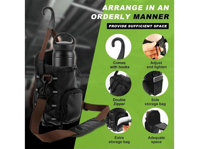 Magnetic Gym Sling Bag W/ Bottle Holder Gym Crossbody Bag Gym Bottle Carrier Bag for Men Women Gym Accessories Organizer