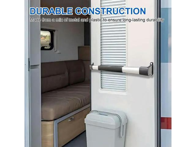 RV Screen Door Handle Adjustable RV Screen Door Cross Bar Ergonomic RV Door Handle Grab Bar RV Accessories