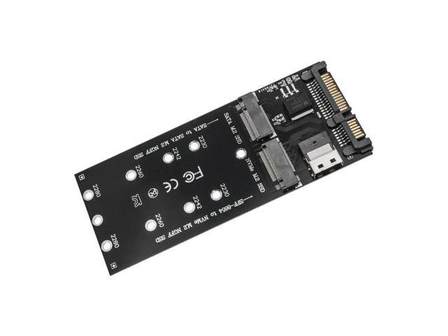 M.2 To SATA Adapter SFF-8654 To M2 NVME SSD 22Pin SATA To M2 Expansion Card Converter Riser Board for Computer Mainboard