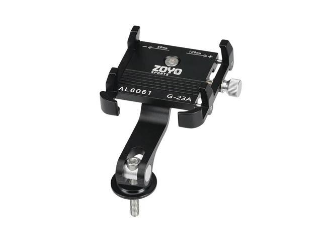 Bicycle Motorcycle Phone Holder Aluminum Alloy MTB Handlebar Cell Phone Stand 90 Degree Rotating Bike Phone Mount for 2-4 inch