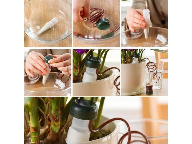 8Pcs Auto Plant Watering Device Automatic Irrigation System Water Drip Irrigation Kit Plant Waterer for Flower Pot