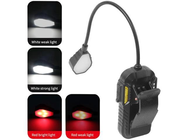 Clip on Light Rechargeable Reading Lamp with Motion Sensor Clip on Lamp with Power Indicator for Reading Camping Fishing