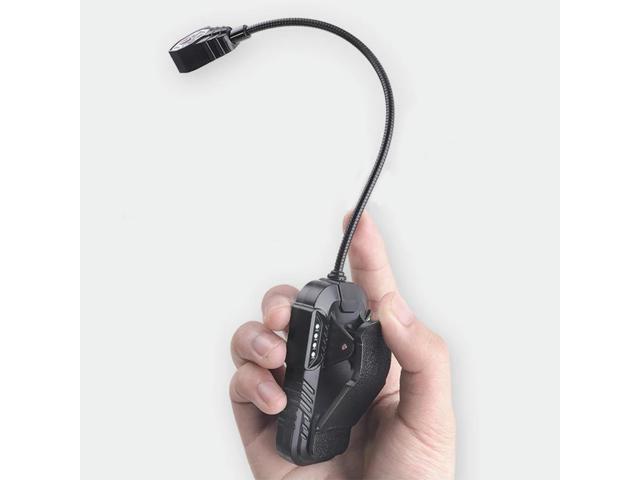Clip on Light Rechargeable Reading Lamp with Motion Sensor Clip on Lamp with Power Indicator for Reading Camping Fishing
