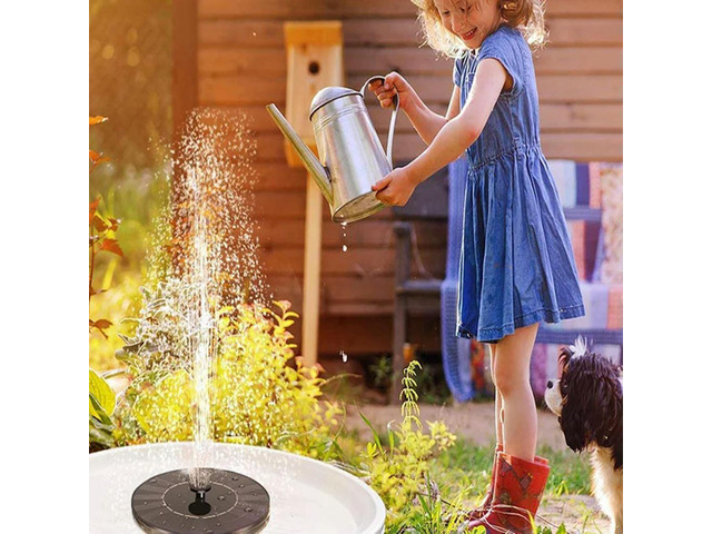 Outdoor Floating Solar Waterfall Fountain Pump Garden Pond Bird Bath Lawn Decor Brushless Motor Solar Energy Fountain