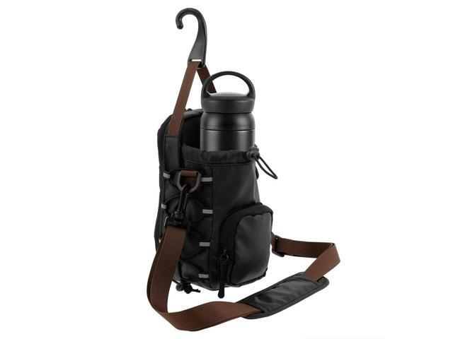 Magnetic Gym Chest Pouch with Bottle Holder Gym Crossbody Bag Gym Bottle Carrier Bag for Gym Sports Travel Carry-on Items