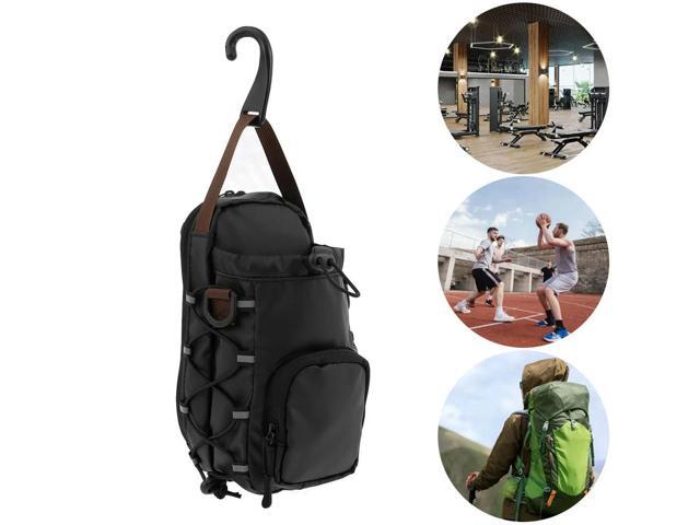 Magnetic Gym Chest Pouch with Bottle Holder Gym Crossbody Bag Gym Bottle Carrier Bag for Gym Sports Travel Carry-on Items