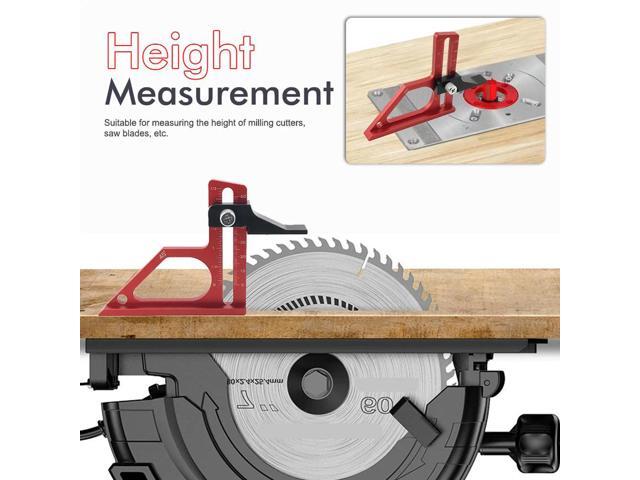 Depth Height Measuring Tool with Metric & Inch Scale Woodworking Setting Gauge Height Measuring Gauge Woodworking Accessories