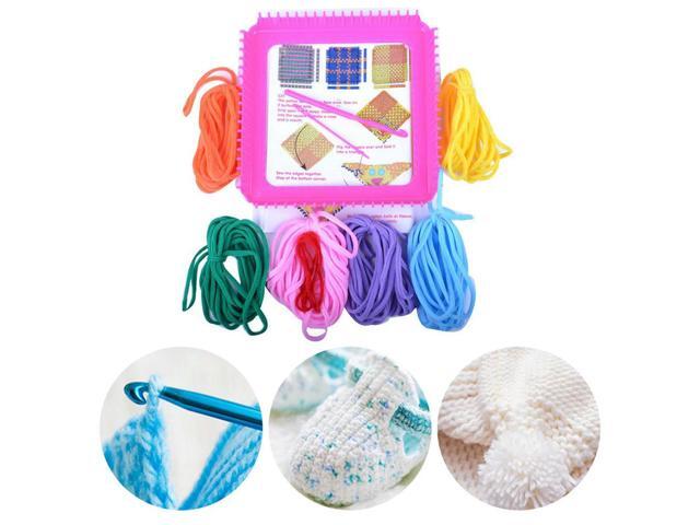 Knitting Rope Braid Toy 96 Craft Loops DIY Knitting Rope Toy Elastic Rope Weaver Toy for DIY Crafts Christmas Gift