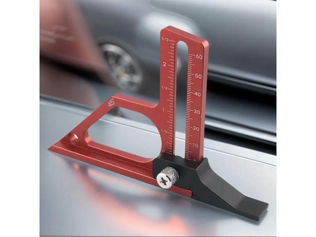 l Height Gauge Wear-Resistant Depth Height Measuring Tool Adjustable Height Measuring Gauge for Table Drill Press Bandsaw