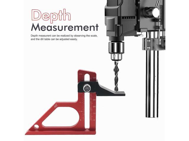 l Height Gauge Wear-Resistant Depth Height Measuring Tool Adjustable Height Measuring Gauge for Table Drill Press Bandsaw