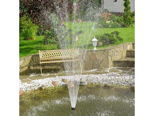 1.2W Solar Powered Fountain Water Pump Kit with 6 Nozzles for Birdbath Garden Small Pond Landscaping