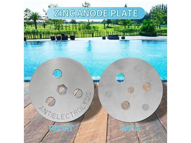 Salt System Pool Skimmer Basket Zinc Anode Weight Pool Skimmer Basket Weight Zinc Anode Plate Keep Your Skimmer Basket in Place