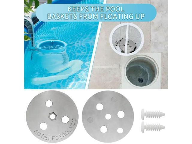 Salt System Pool Skimmer Basket Zinc Anode Weight Pool Skimmer Basket Weight Zinc Anode Plate Keep Your Skimmer Basket in Place