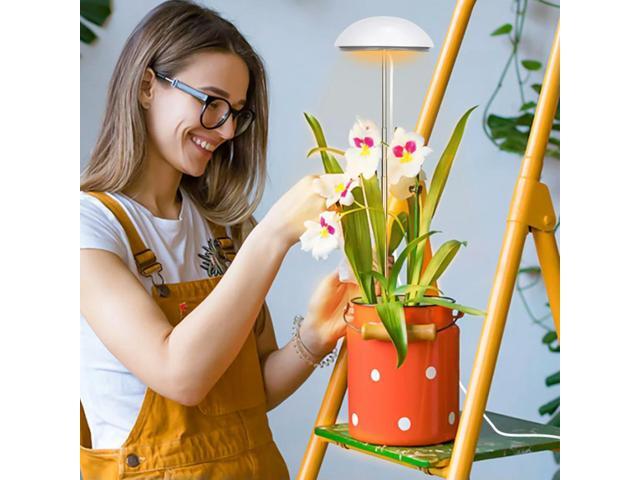 LED Grow Light with Auto On/Off Timer Grow Lamp Height Adjustable Plant Grow LED Light for Indoor Hydroponic Plants Veg Flower