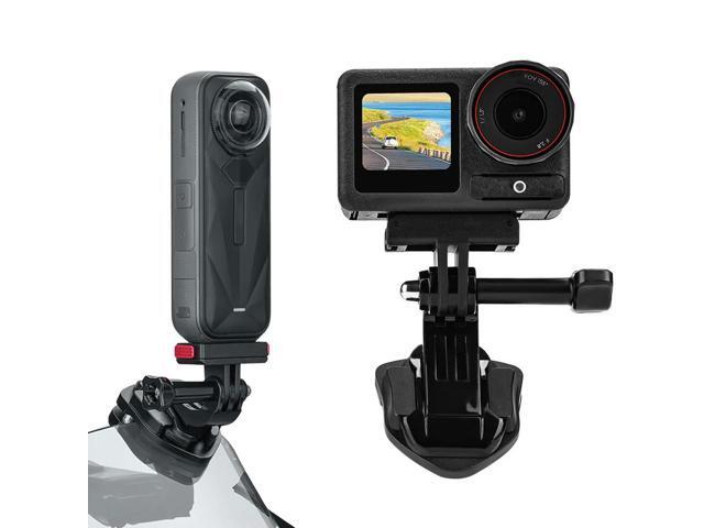 Motorcycle Windshield Clip with 1/4 Screw Hole Windshield Mount Clamp Motorcycle Bracket Clip for Panoramic Camera Action Camera