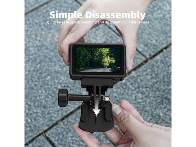 Motorcycle Windshield Clip with 1/4 Screw Hole Windshield Mount Clamp Motorcycle Bracket Clip for Panoramic Camera Action Camera