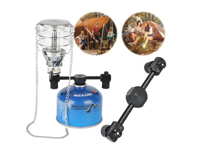 One-To-Two Adapter Aluminum Alloy Outdoor Gas Tank Adapter Gas Tank External Adapter for Outdoor Camping