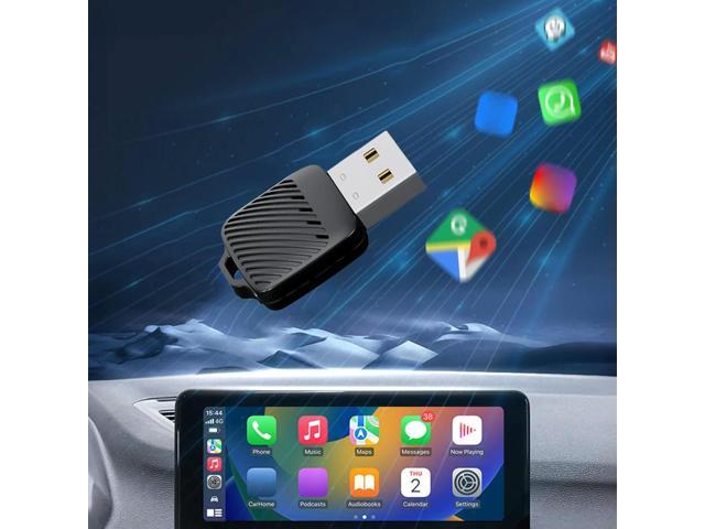 2 in 1 Wireless CarPlay Android Auto Adapter Box Convert Wired To Wireless Auto Connect Plug & Play for Factory Wired Cars