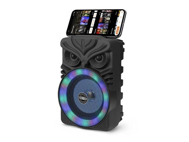 HiFi Stereo Subwoofer Bluetooth-Compatible FM Radio Aux Karaoke Handheld Sound Subwoofer RGB Light Portable Wireless Loudspeaker