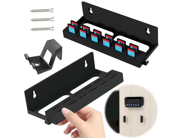 Wall Mount with Game Card Slots and Joy-Con Hanger Console Holder Stand with Controller Holder for Nintendo Switch2