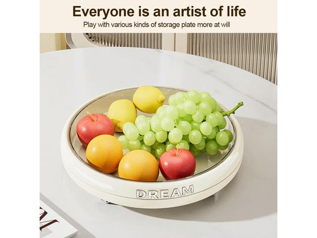 Rotating Kitchen Tray Anti-Slip Rotatable Kitchen Organizer for Countertops Cabinets & Pantry Organization