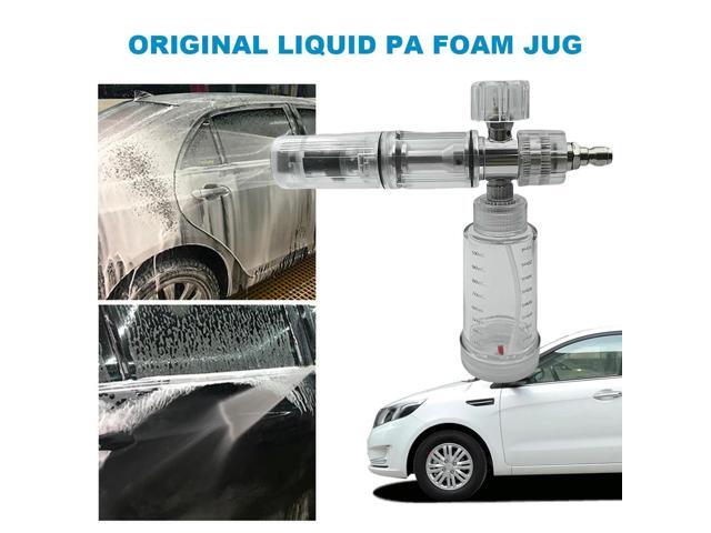 100ml Soap Foam Spray Bottle with 1/4 Inch Quick Connector 4500PSI Pressure Washer Gun Water Foam Pot Car Wash Accessories