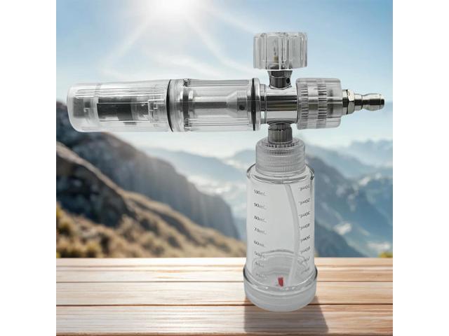 100ml Soap Foam Spray Bottle with 1/4 Inch Quick Connector 4500PSI Pressure Washer Gun Water Foam Pot Car Wash Accessories