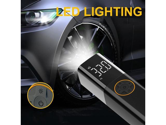 150PSI Bicycle Air Compressor with LED Light Car Tire Inflator Digital Display Electric Air Pump for Automobile Bicycle Ball