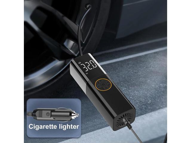 150PSI Bicycle Air Compressor with LED Light Car Tire Inflator Digital Display Electric Air Pump for Automobile Bicycle Ball