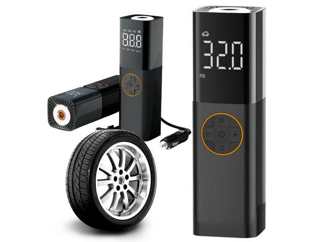 150PSI Bicycle Air Compressor with LED Light Auto Electric Pump Digital Display Car Tire Inflator for Automobile Bicycle Ball