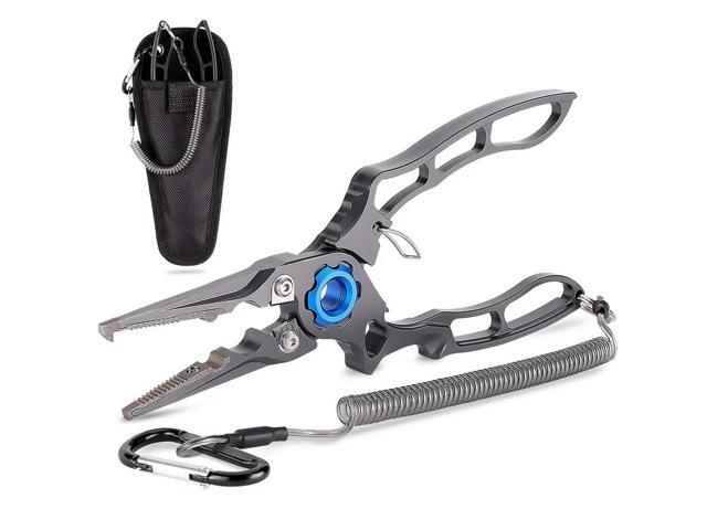 Angling Fishing Pliers Aluminum Alloy Fishing Pliers Wire Cutter Portable Fishing Pliers Scissors Fishing Tackle Accessories