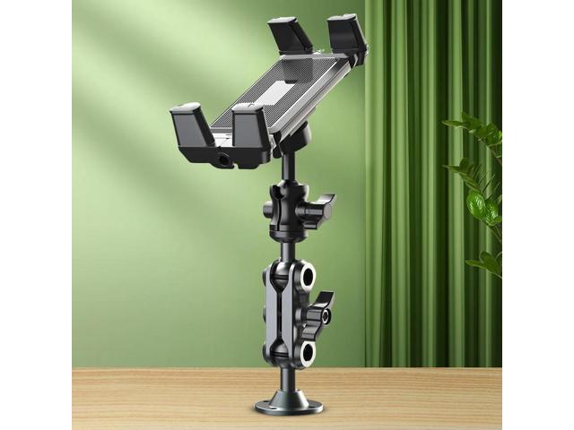 Alloy Holder with Screw Heavy Duty Dashboard Phone Stand Aluminum Drill Base Phone Rack For 4.7-13 inch Mobile Phones Tablets