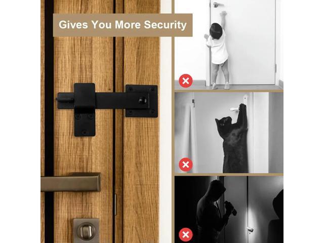Farm Flip Fence Gate Latch Multi-Function Flip Gate Latch Heavy Duty Barn Door Lock Hardware for Shed Barn Cabinet