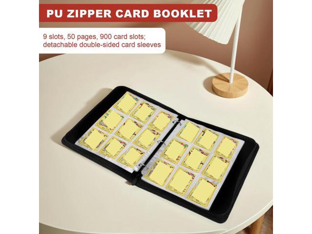 Cards Colletction Album 900 Pockets Collection Binder Folder PU Collector Album for Pokemon TCG MTG Other Game Cards Sport Cards