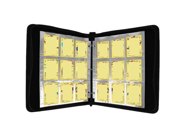 Cards Colletction Album Double Sided Collection Binder Folder Side-Loading Page for Pokemon TCG MTG Other Game Cards Sport Cards