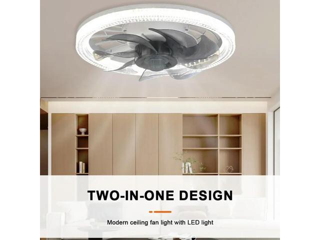 Modern Dimmable Ceiling Fan Light with 4 Speeds 3 Color Modes Ideal for Living Room Kitchen Bedroom Use