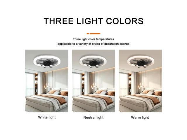 Modern Dimmable Ceiling Fan Light with 4 Speeds 3 Color Modes Ideal for Living Room Kitchen Bedroom Use