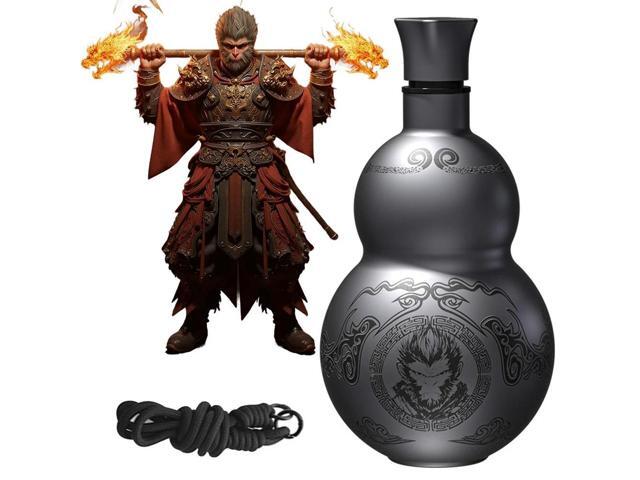 500ml Gourd Water Bottle Stainless Steel Wu Kong Water Kettle Retro Style Water Bottle for Cold Hot Beverages