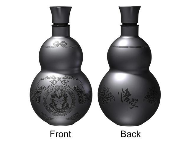 500ml Gourd Water Bottle Stainless Steel Wu Kong Water Kettle Retro Style Water Bottle for Cold Hot Beverages