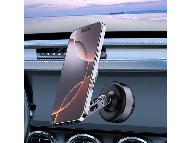 For Magsafe Magnetic Vacuum Car Phone Holder 360° Rotating Folding ligent Car Mount Car Magnetic Holder for Magsafe