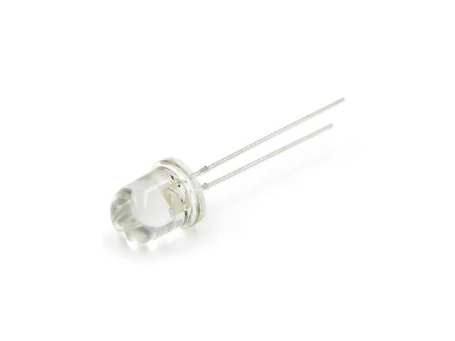 F8MM white LED 8MM round head white LED ultra bright light bead F8 white straight insert