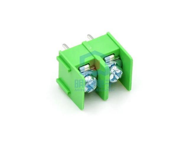 PCB fence terminal KF7620 pitch 7.62 green two 2P side pins