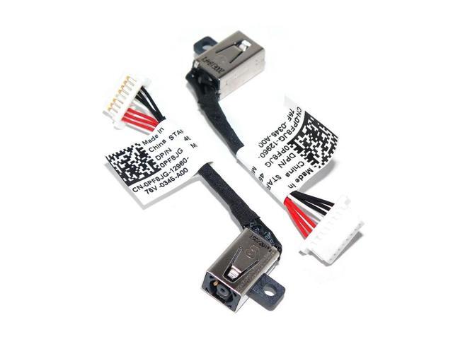 Laptop DC Power Jack Cable Harness for Inspiron 13 7368 7378 P69G 450.07R03.0021 PF8JG 0PF8JG