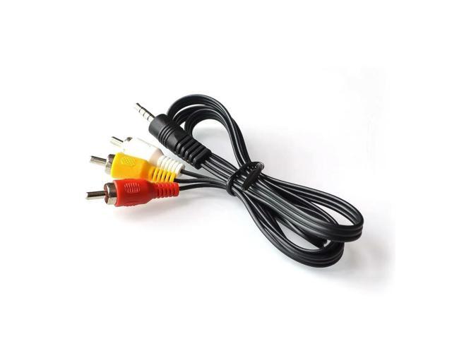 60cm 3.5mm Jack Plug Male to 3 RCA Adapter 3.5 to RCA Male Audio Video AV Cable Wire Cord