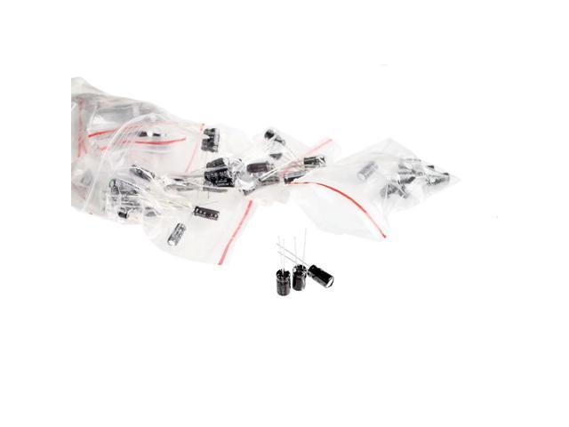 120pcs 12 value kit 1uF-470uF Electrolytic Capacitor assortment set pack 1UF 2.2UF 3.3UF 4.7UF 10UF 22UF 33UF 47UF 100UF 220UF