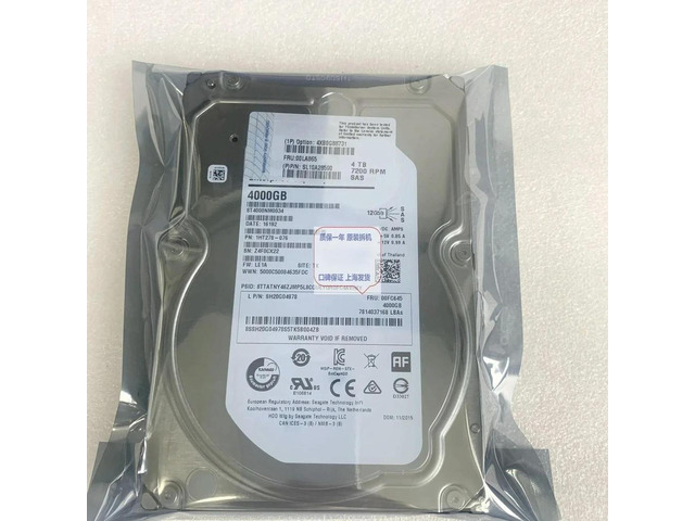 00FC645 SH20J79842 SH20G04978 4TB SAS 12G RD650
