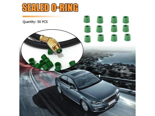 Repair Rubber Sealing O-ring Charging Hose Manifold 50pcs A/C 1/4 inch Green Outdoor Anti-resistance Repairing Parts